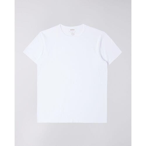 T-shirt Edwin I024965.DOUBLE PACK SS TEE-02.EN WHITE