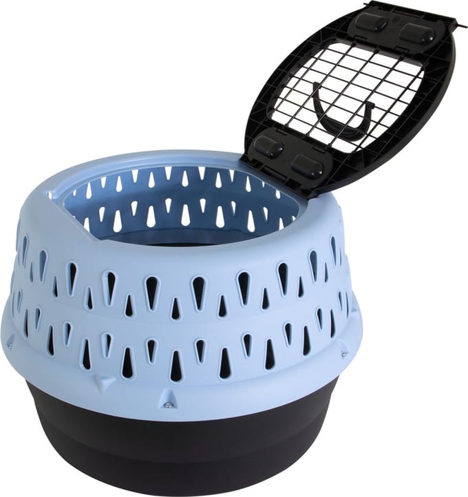 Petmate Get-A-Round Kennel For Cats Blue - Ronde Reismand Kat