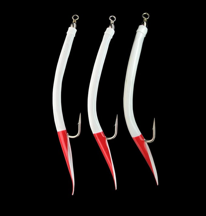 Dega Gummi-Mak Rood-Wit | per 5 stuks | 10/0