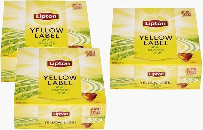 Lipton thee Yellow Label Tea value Pack 3 x100 tea bags = 300 tea bags
