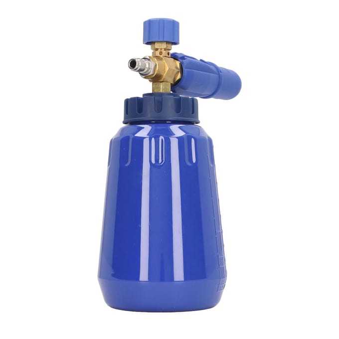 1L 4000psi Schuimgenerator Verstelbare Hogedrukspuit Wasmiddelbus 14in NPT Snelkoppeling Blauw blauw