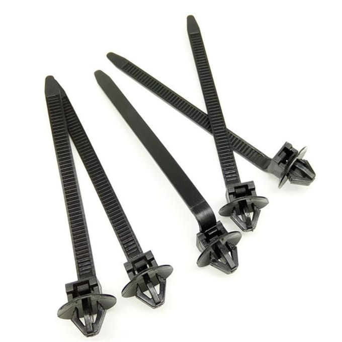 Bande de fil en Nylon 50X/câble enroulé, attaches fixes, Clips pour câble de voiture