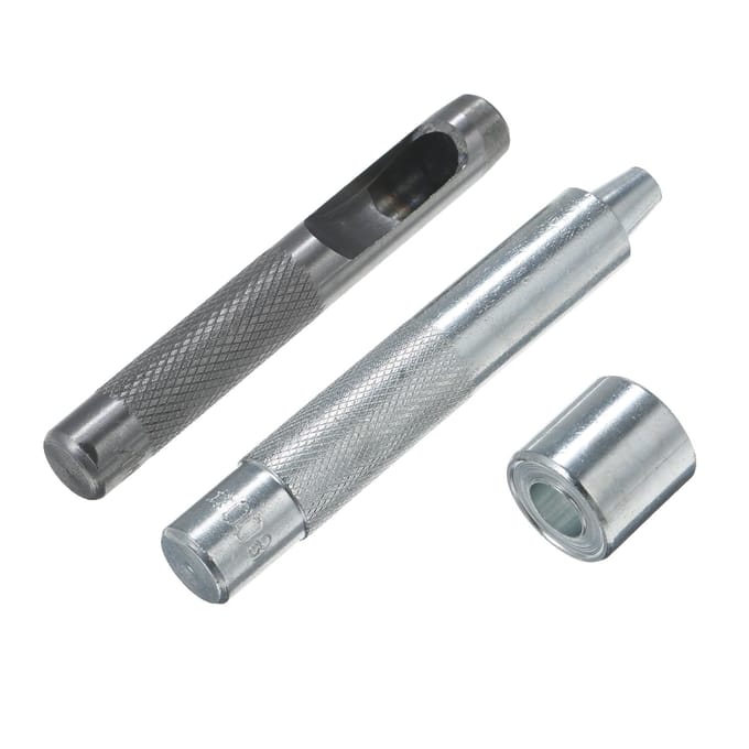 100 Sets 10mm 3/8-inch Grommet Kit Zilver Naaien Oogje Kit met Installatie Gereedschap Perforator zilver