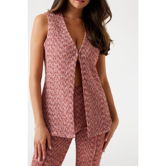 GUESS Sl Nali Vest Revival Rose Multi Größe: M | Tanktops Outlet | Damen | Rosa