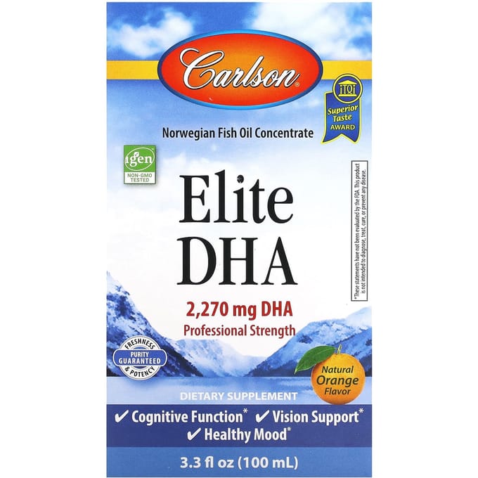 Elite Dha, Natuurlijke Sinaasappel, 2.270Mg, 100Ml(3.3 fl oz)