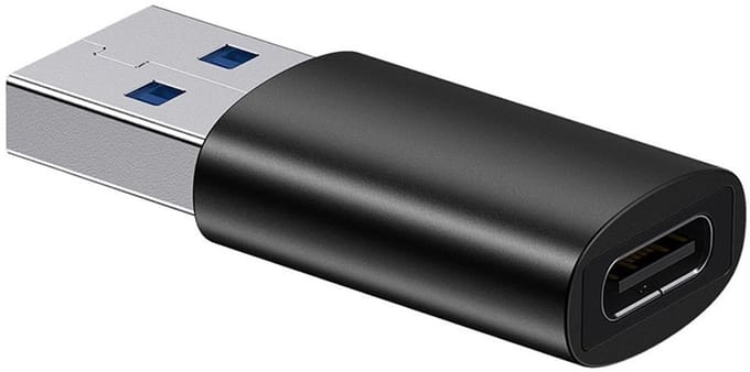 Baseus Ingenuity USB-A to USB-C adapter OTG (black)
