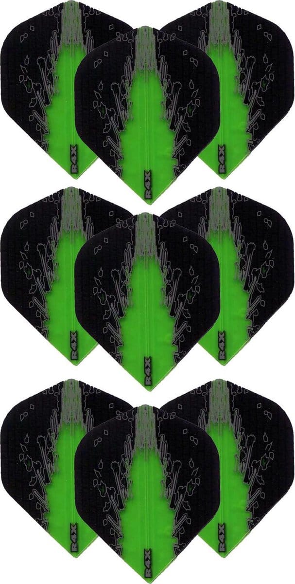 Darts Set - High Impact – 3 sets (9 stuks) – darts flights – Best Getest - Groen