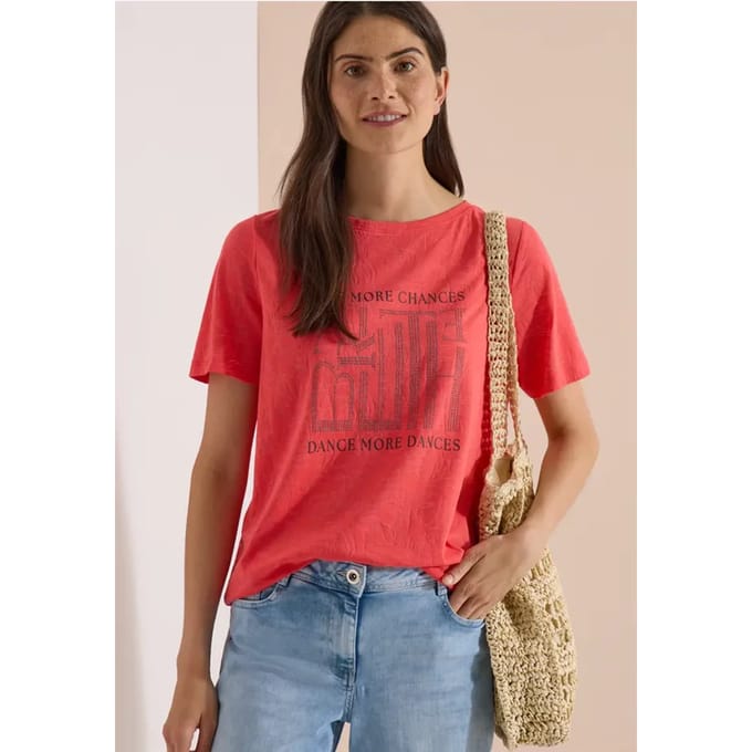 Shirt met uitgebleekt effect