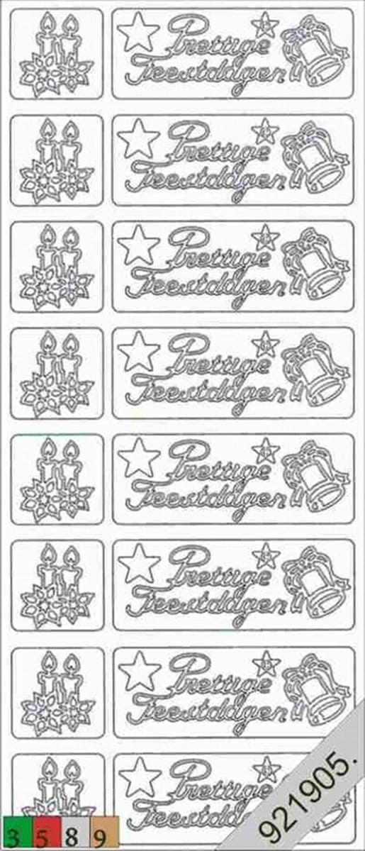 Stickervel kerst groen