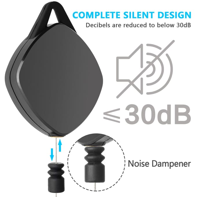 Système de poulie de plafond rétractable pour gestion des câbles VR compatible avec HTC ViveRift SOculus Quest2 black
