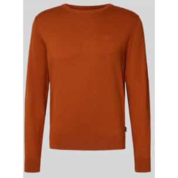 Gebreide pullover met ribboorden