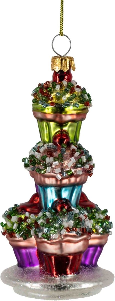 Cupcakes toren kerstbal - Kolony
