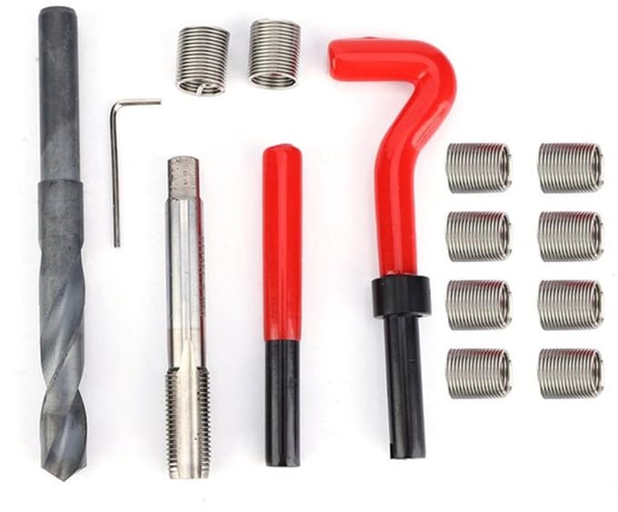 Dailygoods- Schroefdraadreparatieset 15 Stuks - Roestvrij Staal