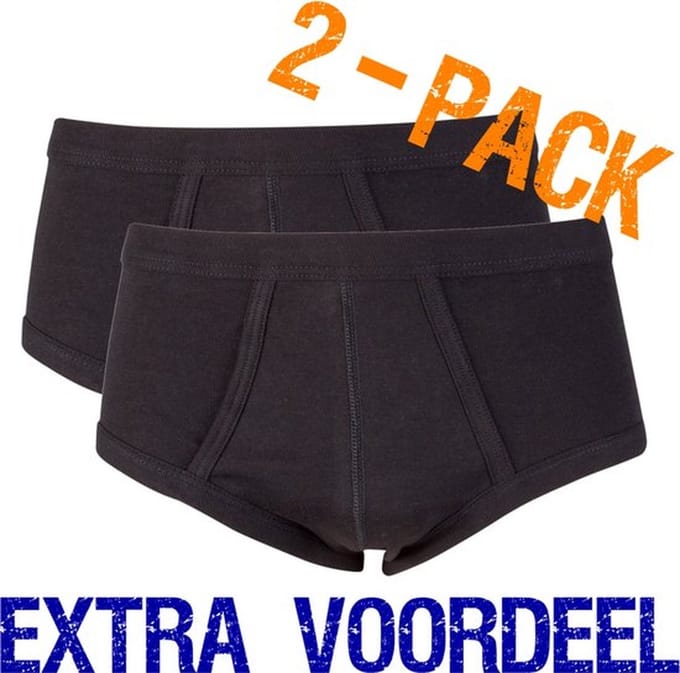 Beeren heren slip | MAAT 3XL | 2-pack | zwart