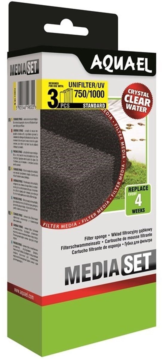 Aquael Spons Unifilter 750/1000 - Set van 3 stuks