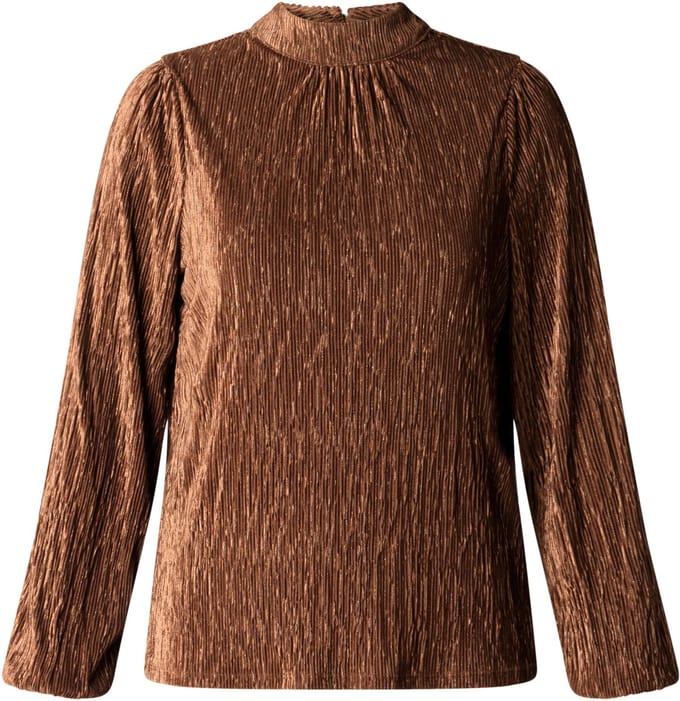 YEST Devora Tops - Copper Brown - maat 44