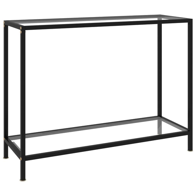 vidaXL - Wandtafel - 100x35x75 - cm - gehard - glas - transparant