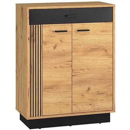 Petits-Meubles Schoenenkast 2 draaideuren 1 lade Nilo Hout