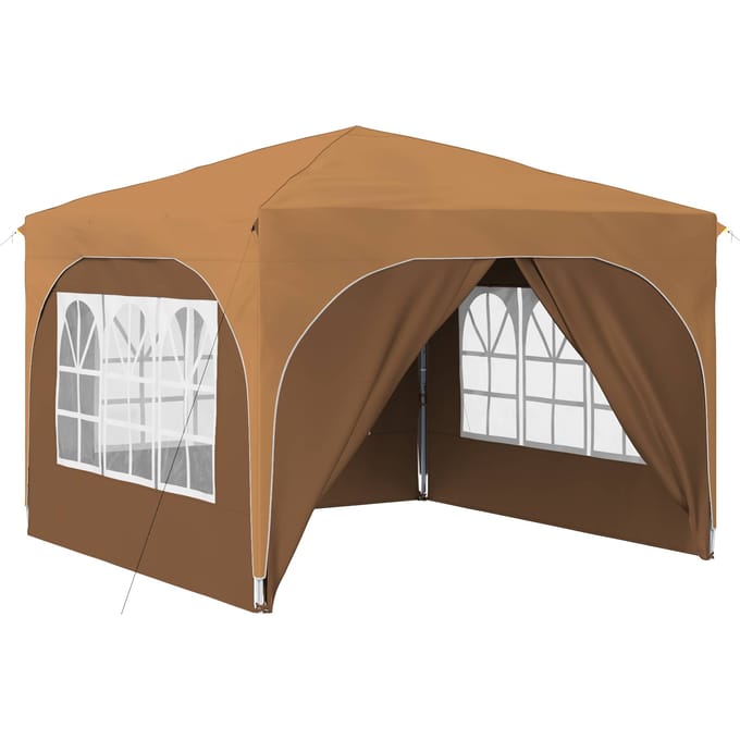 vidaXL - Pop-up - Feesttent - 290 - x - 290 - x - 245 - cm - Beige