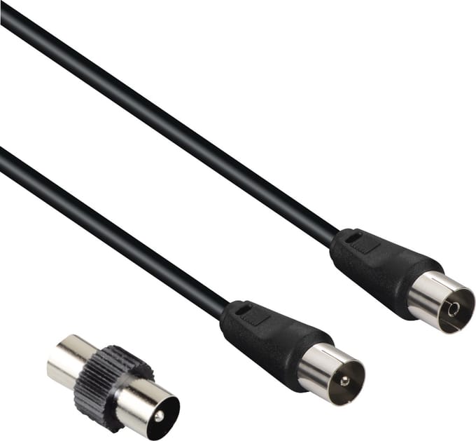 Hama 00205308 coax-kabel 3 m Coaxiaal Zwart