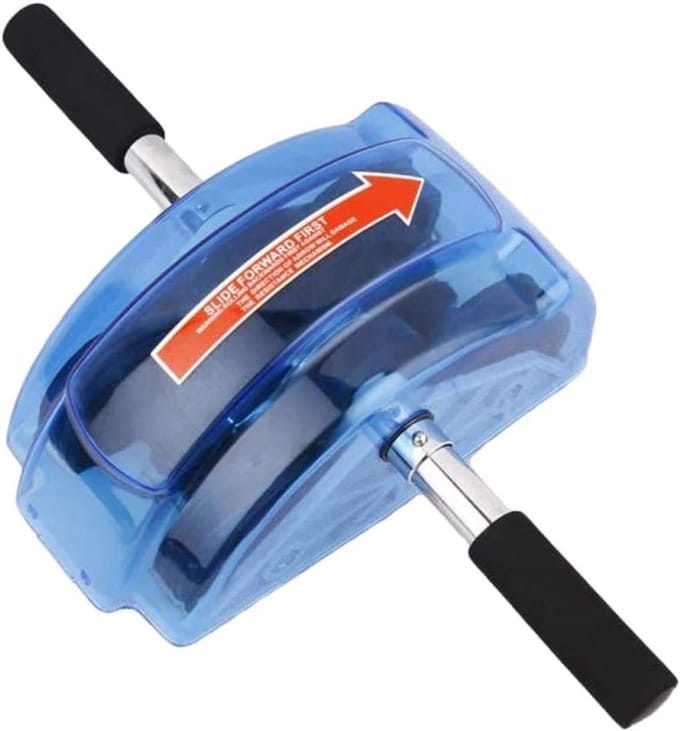 Buikspierwiel - Fitnessroller - Core Training - Vierwiel Ontwerp - 40 cm Lengte - Blauw