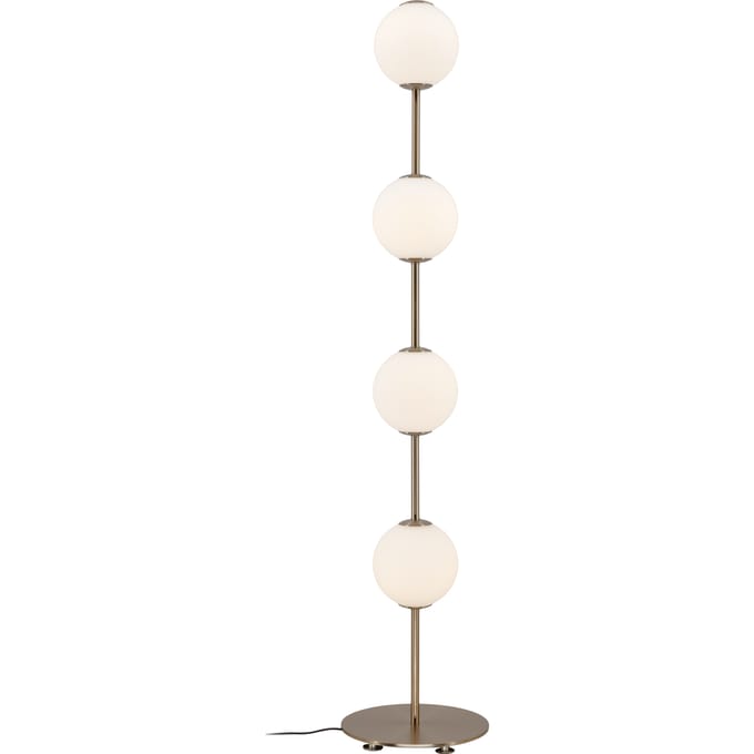 UMAGE LED vloerlamp Audrey, messingkleurig Hoogte 128 cm 4-lamps.