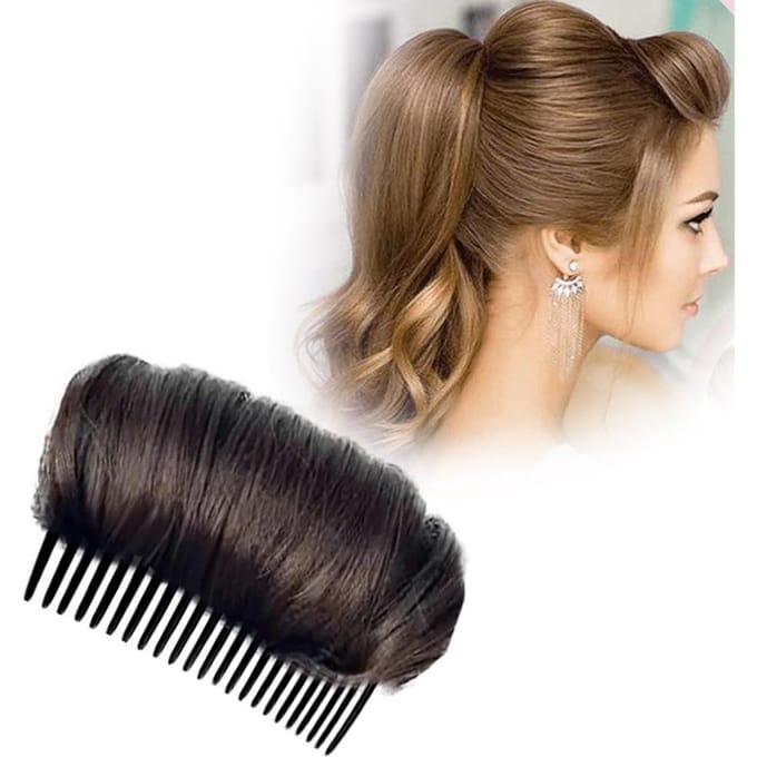 Volume Up Kapsel Clip Bun Maker Insteekgereedschap Multifunctionele Haaraccessoires donkerbruine kleur