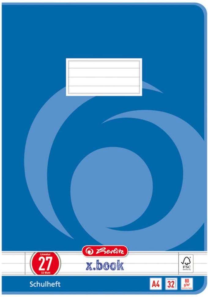 Hermaproducten schrift, A4-formaat, gelinieerd