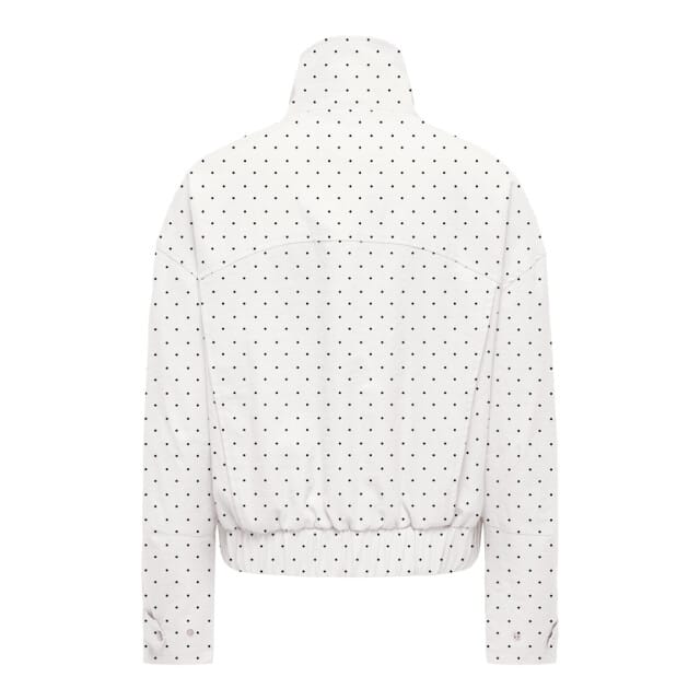 Jacqueline de Yong Jas Jdynaomi L/s Jacket Wvn Exp 15381452 Cloud Dancer/black Dots Dames Maat - M