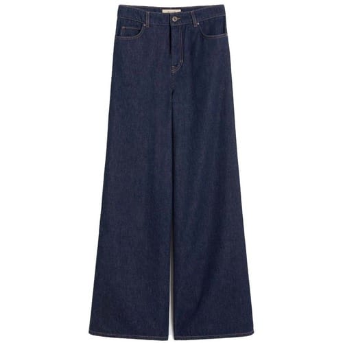 Wide leg loose fit jeans van pure Katoen Model 'VEGA'