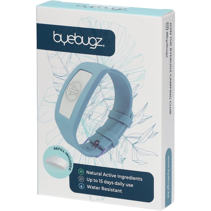 ByeBugz Anti-Insect Bangles Surfing Blue 1 Armband