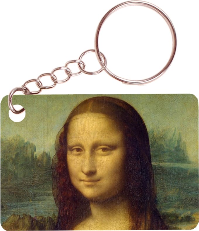 Sleutelhanger 6x4cm - Mona Lisa - da Vinci