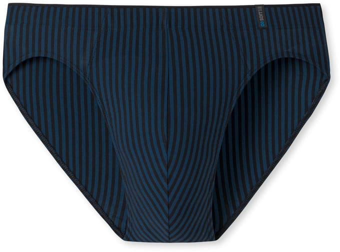 SCHIESSER Long Life Soft slip (1-pack) - heren supermini marine-zwart gestreept