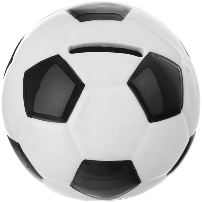 Orion - Ceramic Spaarpot - Voetbalvorm - 10 cm - Bovenste opening