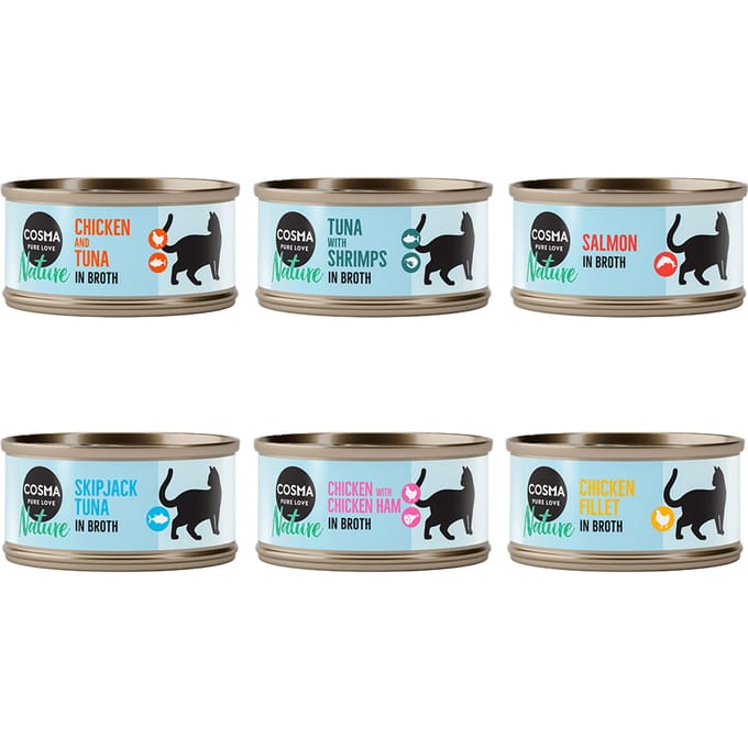 6x70g Nature Cosma Kattenvoer