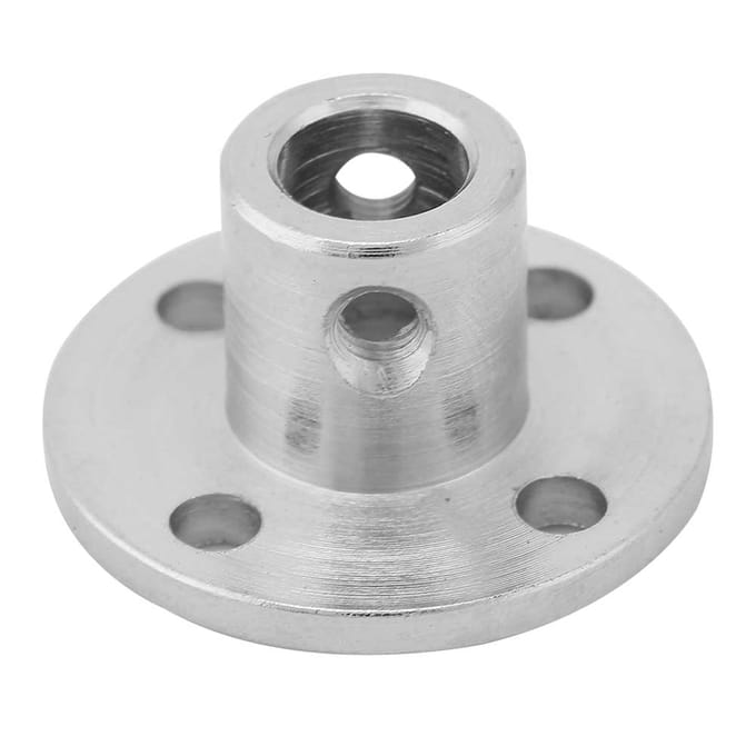 2 stuks M3 Starre Flenskoppeling Motoras Koppeling Connector ID 6mm OD 10mm white
