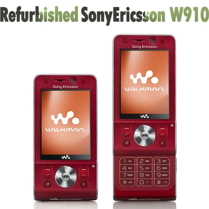 Gereviseerde Sony Ericsson originele Sony Ericsson W910 GMS 3G mobiele telefoon Simple Set zwart