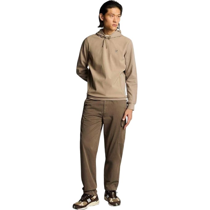 Lyle & Scott Heren Relaxed Fit Cargo Broek (Khaki Ash)