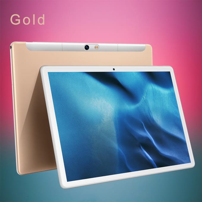 BDF 4GB+64GB 10.1 Inch Bluetooth 5000mAh Tablet Android13 PC EU Plug goud