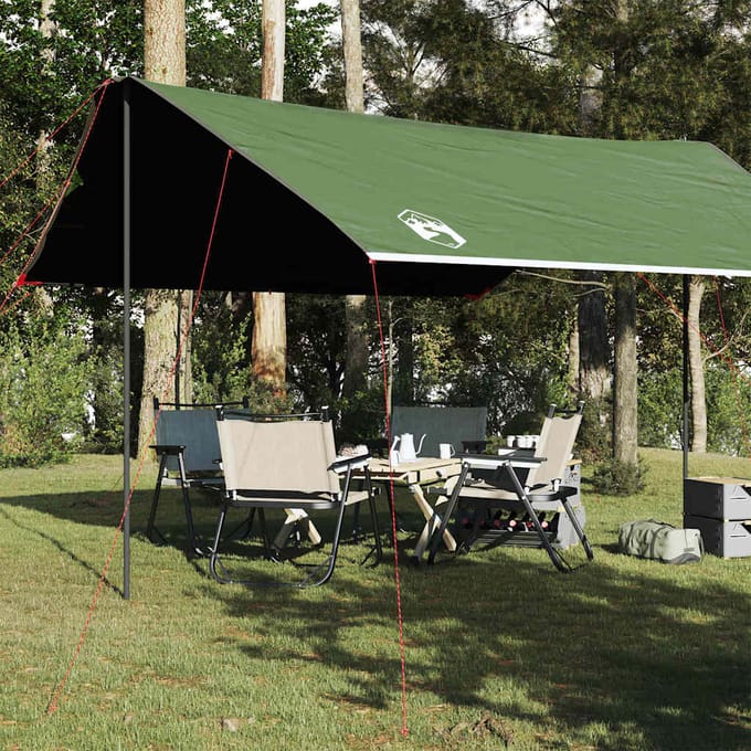 vidaXL - Kampeerluifel - waterdicht - 460x305x210 - cm - groen