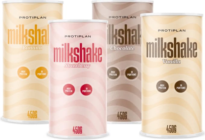 Protiplan - Mix Milkshakes Voordeelpakket - 4 x 450 g - Eiwitdieet - Koolhydraatarm