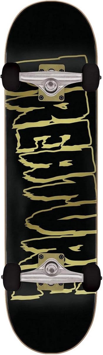 Compleet Skateboard 8.25 inch Zwart Goud Outline Logo