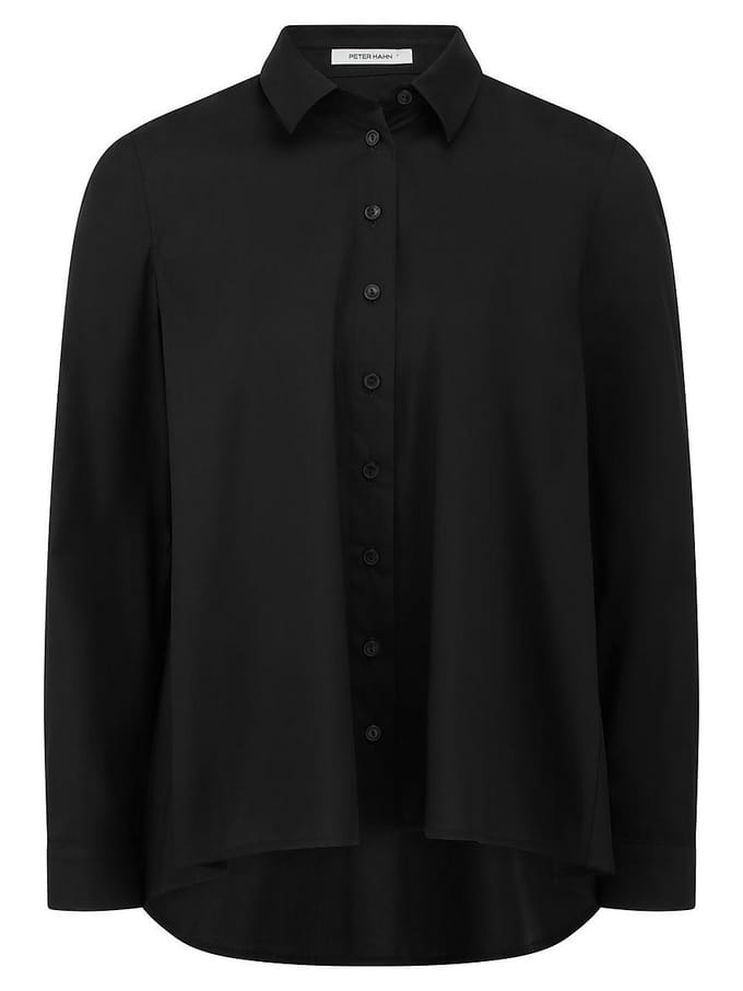 Lange blouse Van Peter Hahn zwart