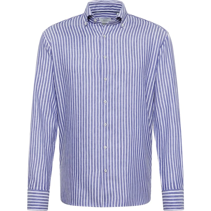Eterna  Lange Mouw Overhemden Blauw 4181 Xs84