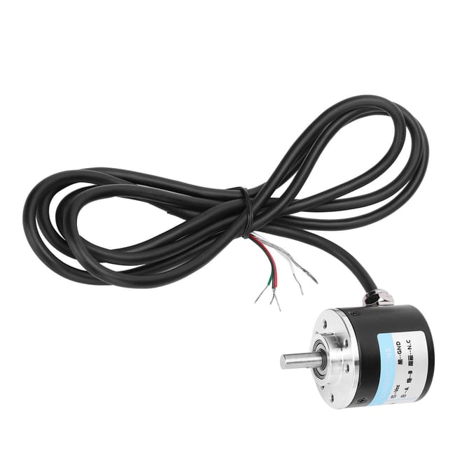 Encodeur AB 2?Phase Incrémentale 5 ?Encodeur à arbre plein 24V DC pour l'ingénierie d'automatisation de bureau 600B