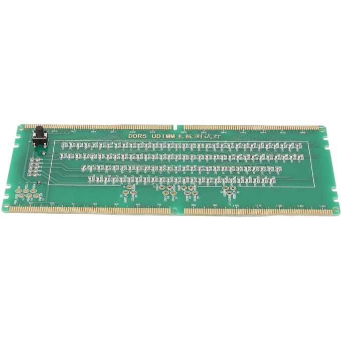 DDR5 Geheugentester Desktop DDR5 Geheugentester Moederbord Onderhoudstestkaart met Lichtgevend gray