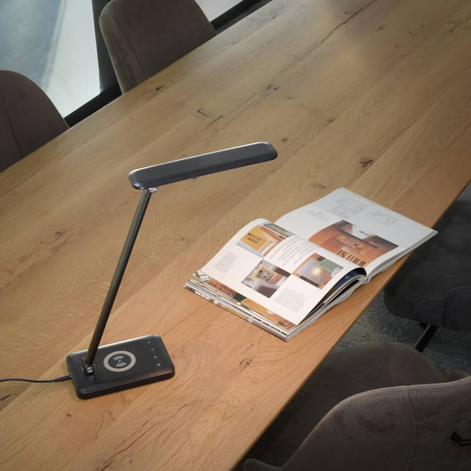 JUST LIGHT. GmbH LED bureaulamp Florentina, zwart