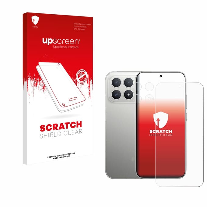 upscreen - Screenprotector voor Xiaomi Poco F8 Pro 5G (Voor+Camera) - Folie Beschermfolie transparant