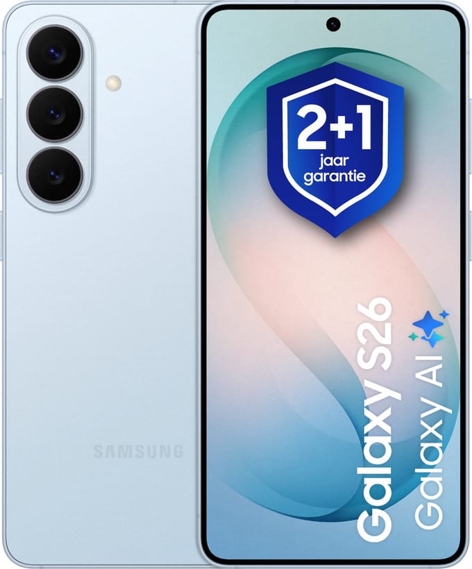 Samsung Galaxy S26 - Smartphone - 512GB - Sky Blue + 1 jaar extra garantie