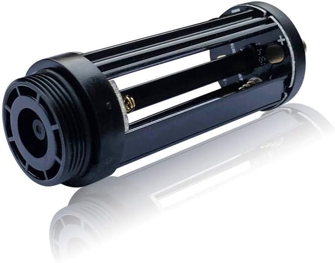 Batterijhouder - Accu Box - Verlichting - Oplaadbaar - 4x AAA - Zwart